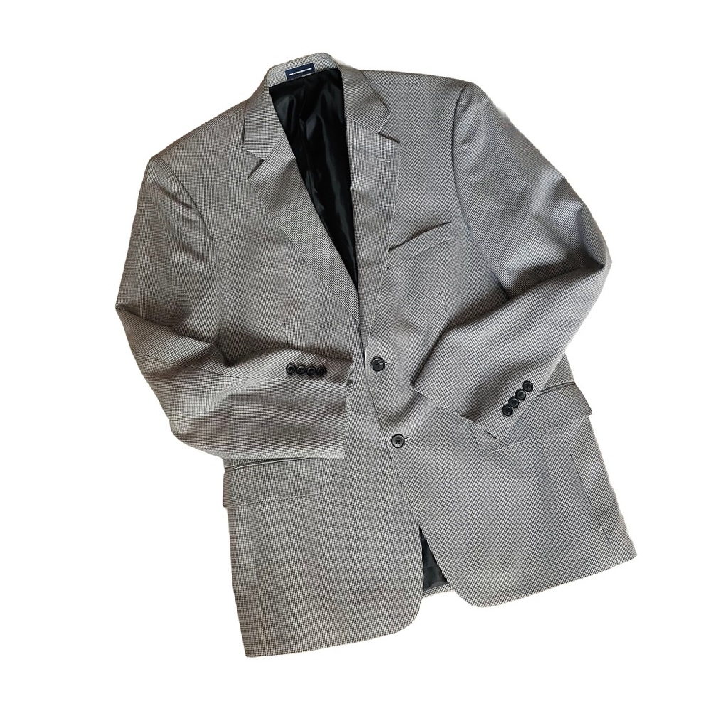 Classic Houndstooth Sports Coat Blazer